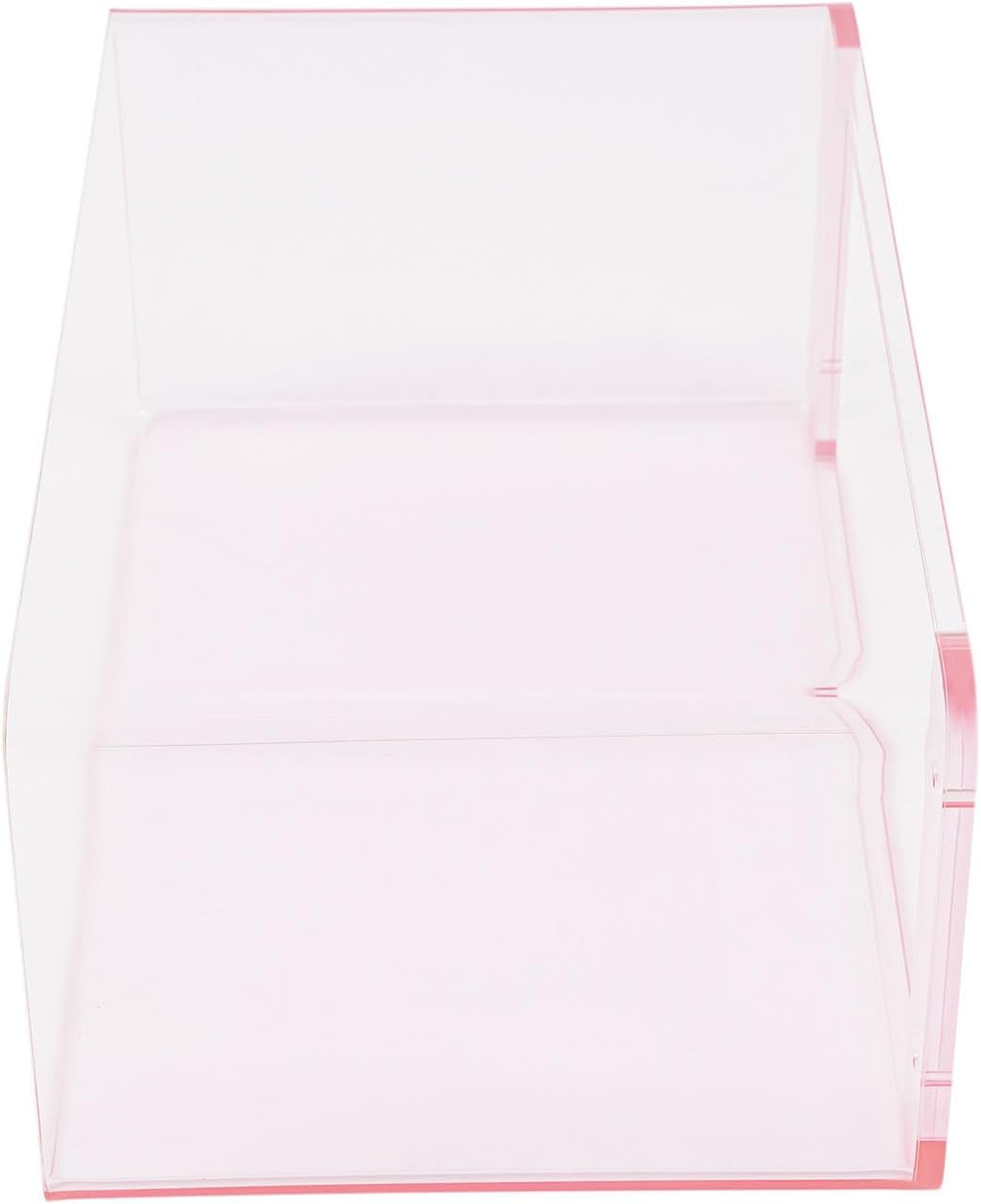 2‑Tier Acrylic Wall‑Mounted Nightstand Shelf