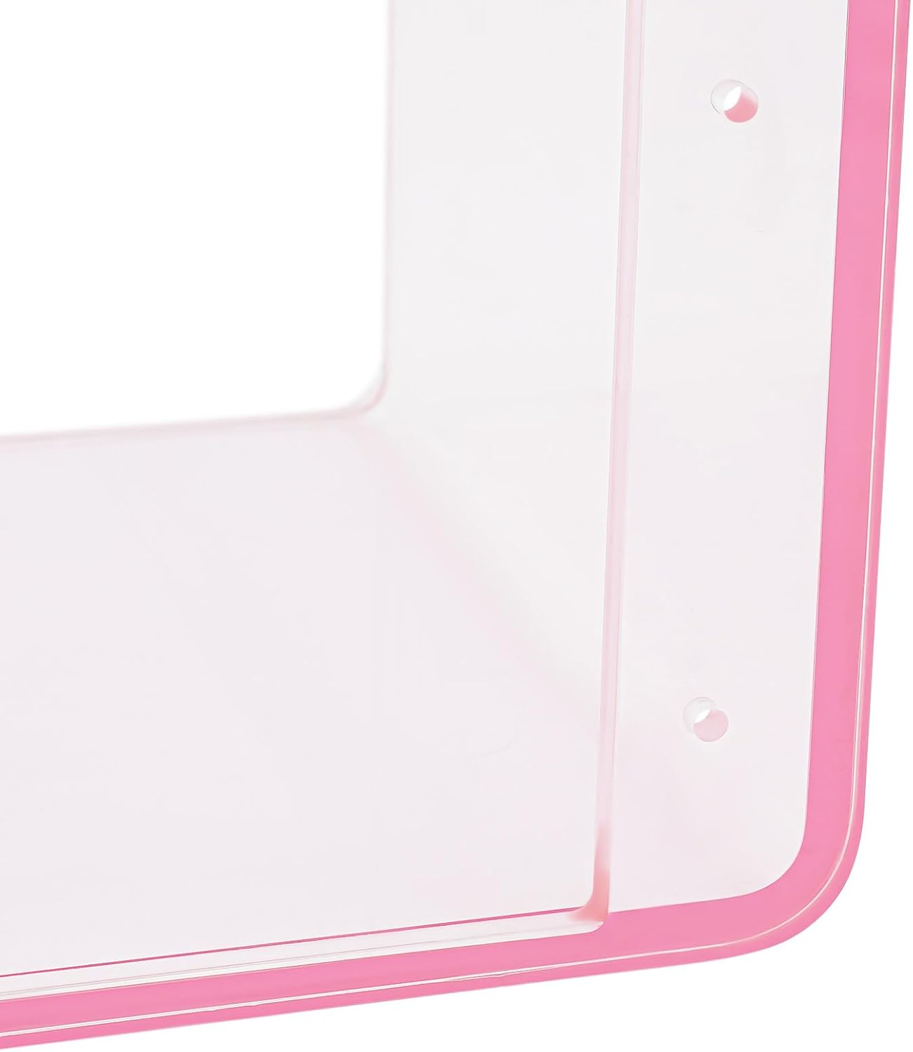 2‑Tier Acrylic Wall‑Mounted Nightstand Shelf