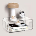 Acrylic Wall‑Mounted Floating Bedside Nightstand