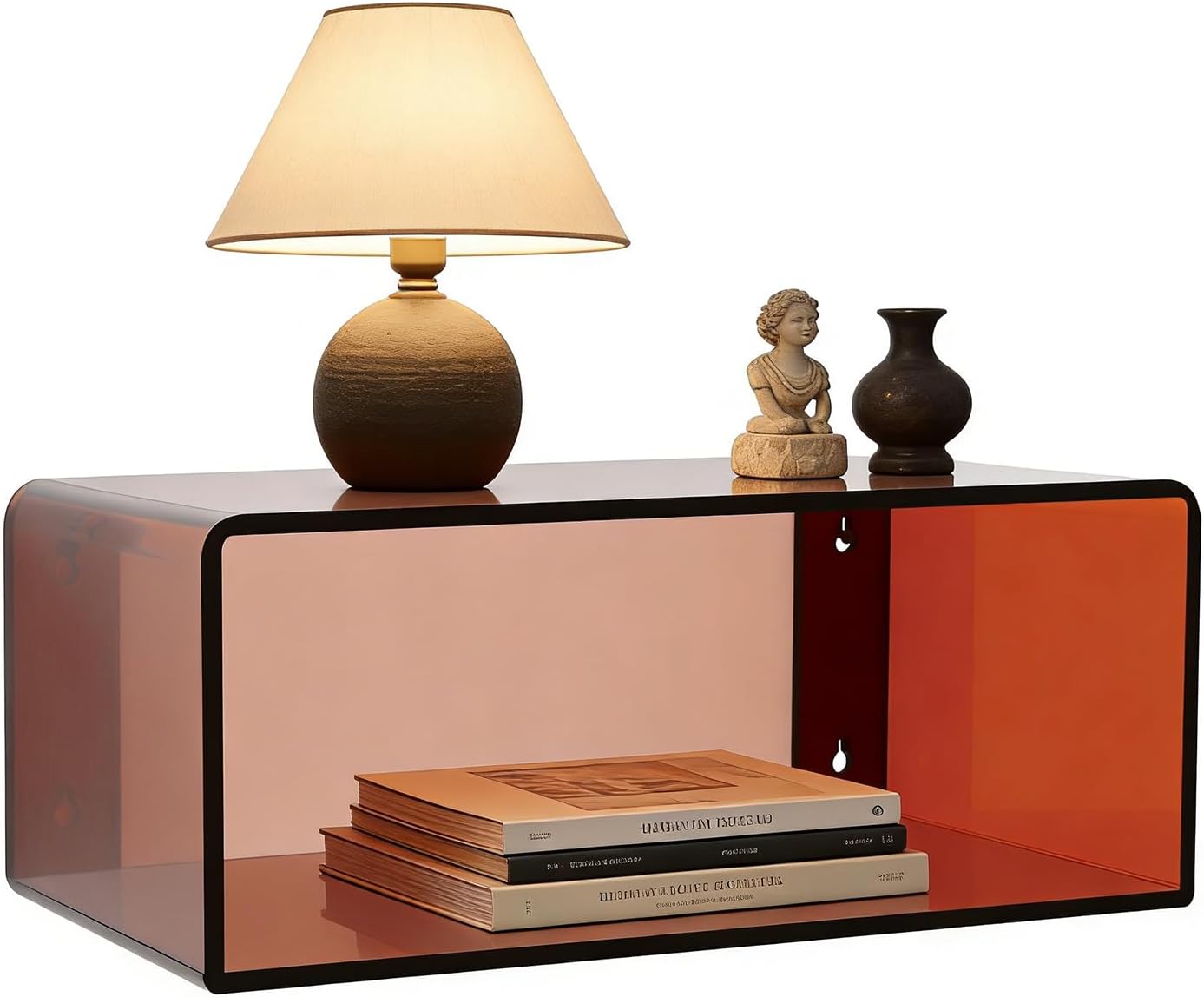 Minimalist Acrylic Floating Bedside Nightstand