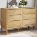 Rustic Pine 6‑Drawer Storage Chest Cabinet