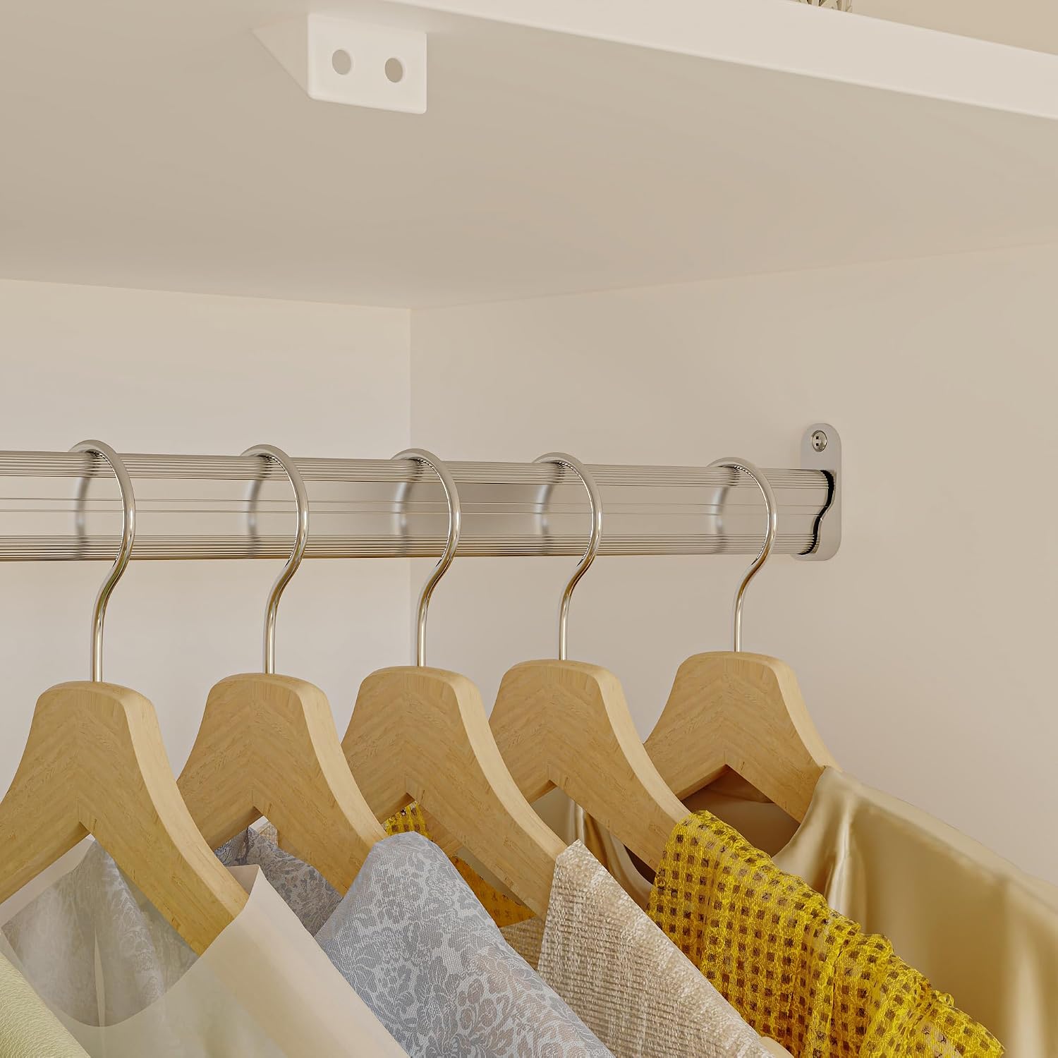Mirrored White Bedroom Storage Wardrobe Closet