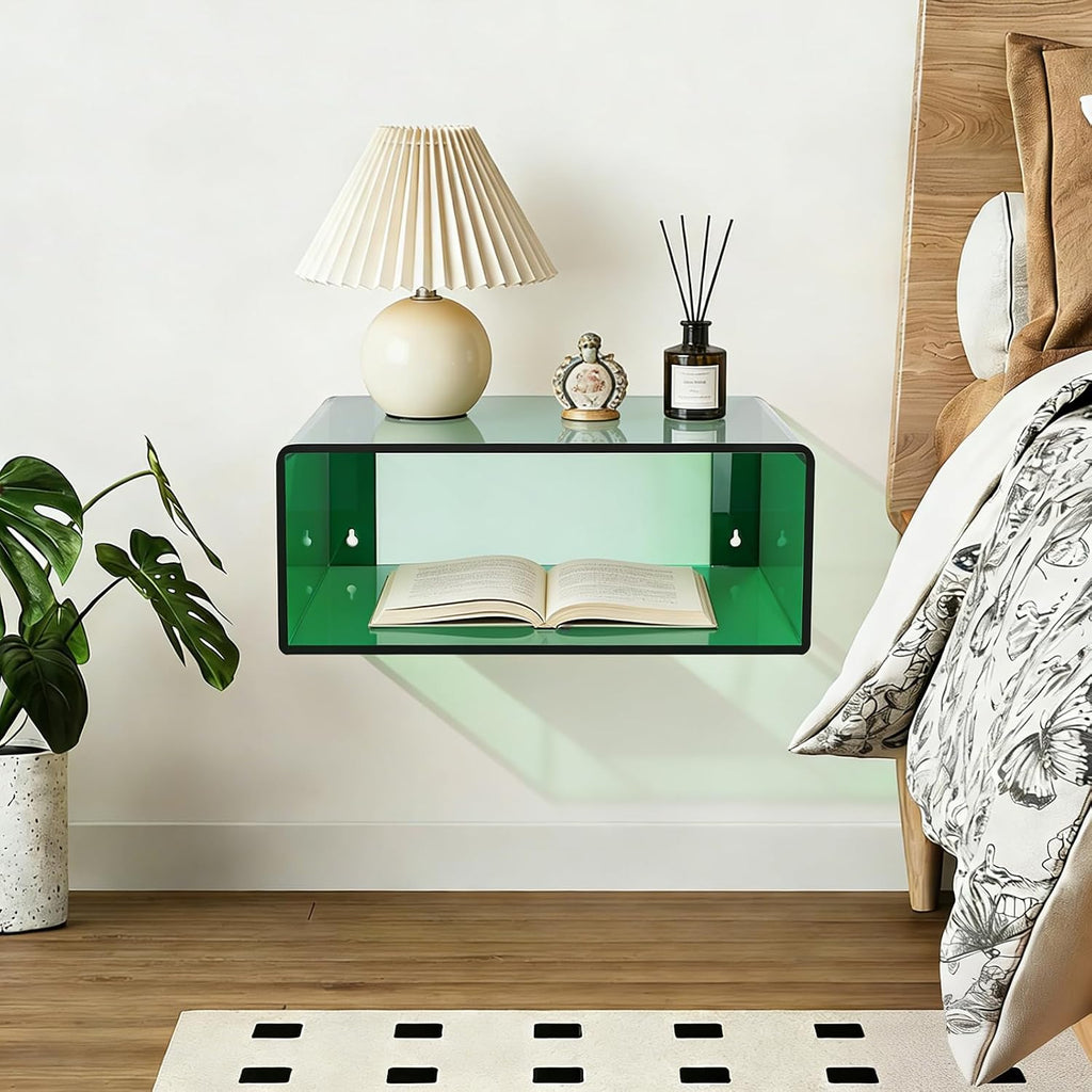 Modern Acrylic Floating Bedside Nightstand