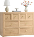 Farmhouse Oak 6‑Drawer Bedroom Dresser