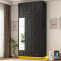 LED Large‑Capacity Storage Wardrobe Armoire