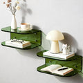 Acrylic Wall‑Mounted Floating Bedside Nightstand