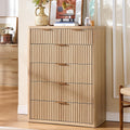 Fluted 6‑Drawer Farmhouse Bedroom Dresser