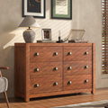 Vintage 6‑Drawer Wood Bedroom Dresser Cabinet